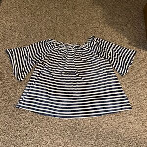 Off the shoulder/boat neck top